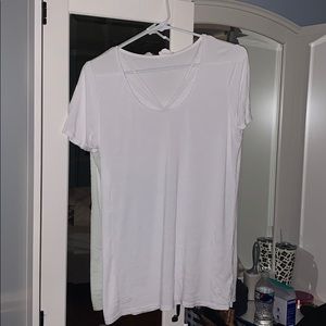 white criss cross top